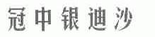 冠中银迪沙