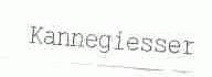 KANNEGIESSER