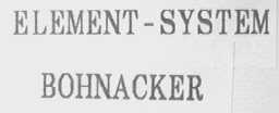 ELEMENT-SYSTEM BOHNACKER