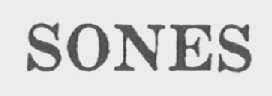 SONES
