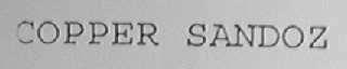 COPPER SANDOZ