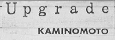 UPGRADE KAMINOMOTO