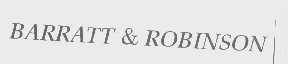 BARRATT & ROBINSON