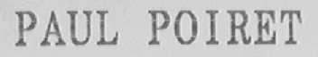 PAUL POIRET