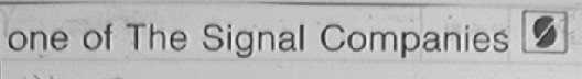 ONE OF THE SIGNAL COMPANIES