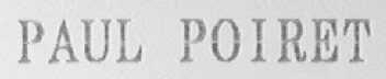 PAUL POIRET