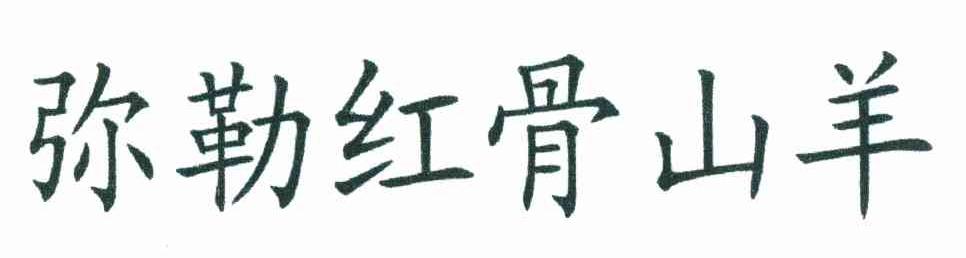 弥勒红骨山羊