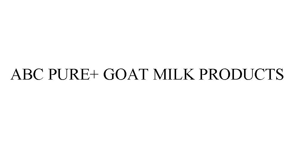 ABC PURE+GOAT MILK PRODUCTS