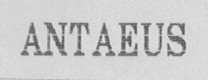 ANTAEUS