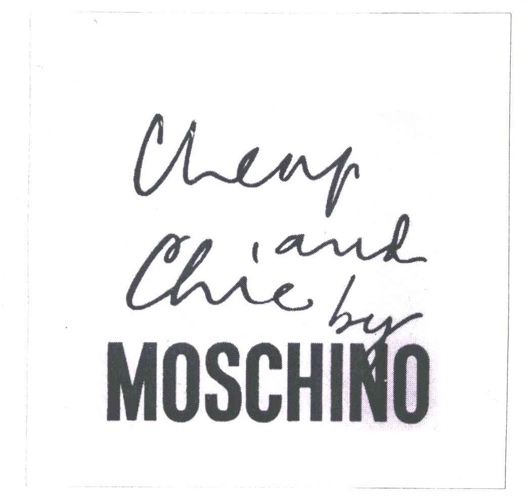 CHENP AND CHIE BY MOSCHINO