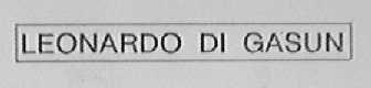 LEONARDO DI GASUN