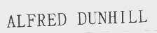 ALFRED DUNHILL