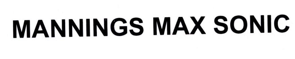 MANNINGS MAX SONIC