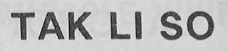 TAK LI SO