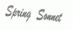 SPRING SONNET