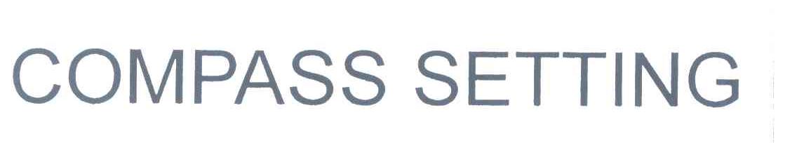 COMPASS SETTING