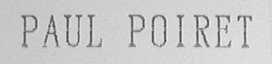 PAUL POIRET