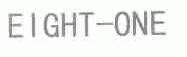 EIGHT-ONE