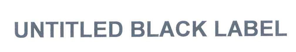 UNTITLED BLACK LABEL