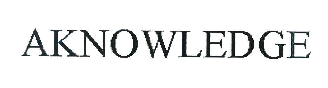 AKNOWLEDGE