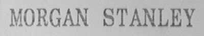 MORGAN STANLEY
