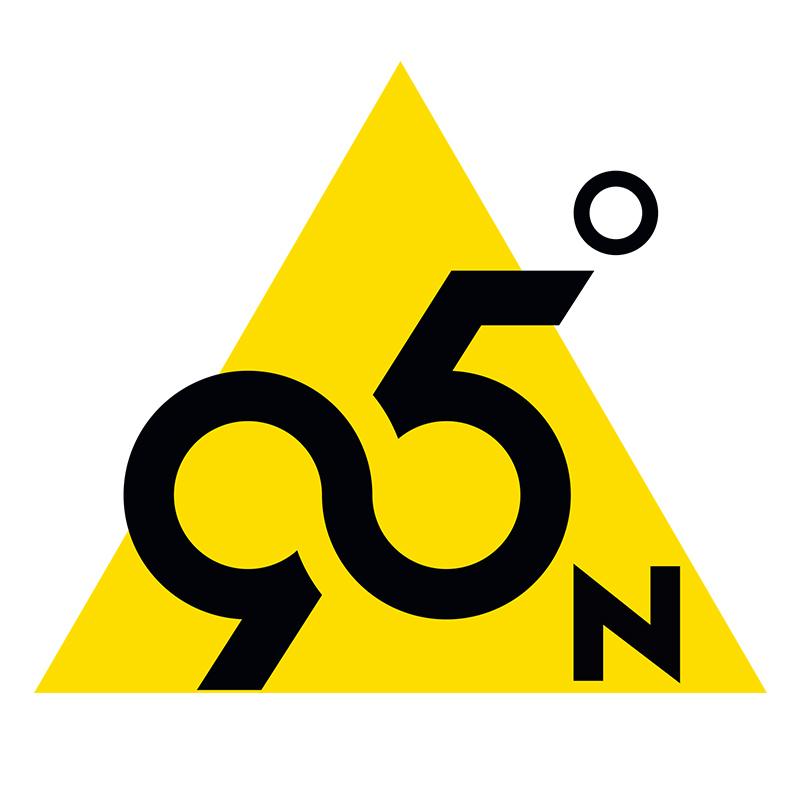 95&deg; N