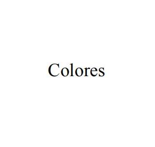 COLORES