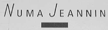 NUMA JEANNIN