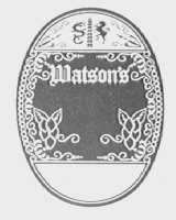 WATSON'S CORDIAL LABEL