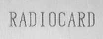 RADIOCARD