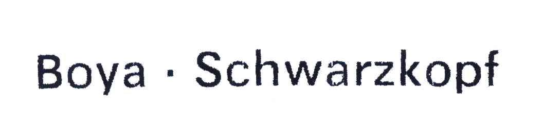 BOYA &middot;SCHWARZKOPF