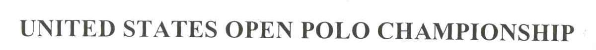 UNITED STATES OPEN POLO CHAMPIONSHIP