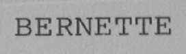 BERNETTE