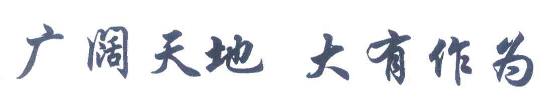 广阔天地;大有作为