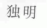 独明