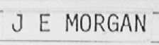 J E MORGAN