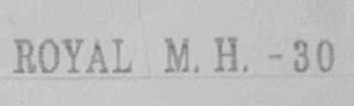 ROYAL M.H.-30