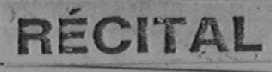 RECITAL