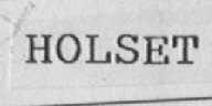 HOLSET