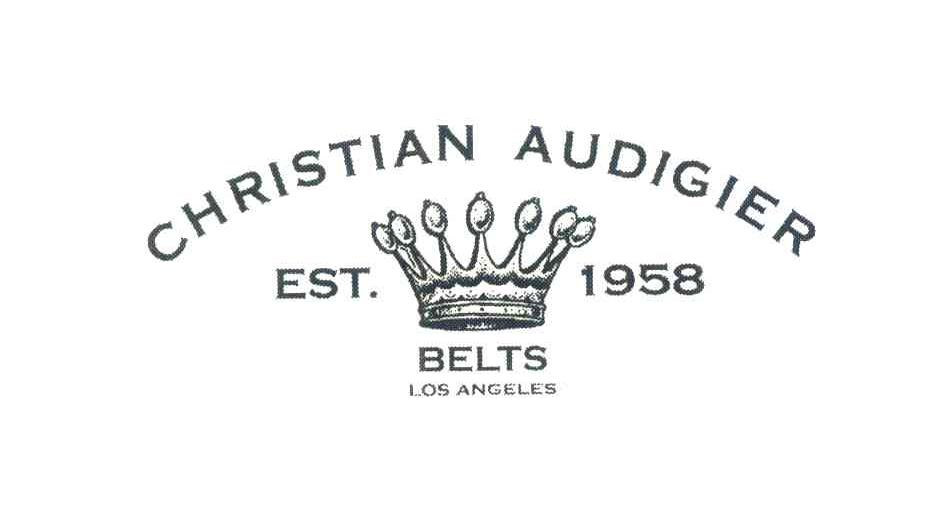 CHRISTIAN AUDIGIER；EST.1958； BELTS LOS ANGELES;1958