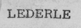 LEDERLE