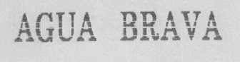 AGUA BRAVA