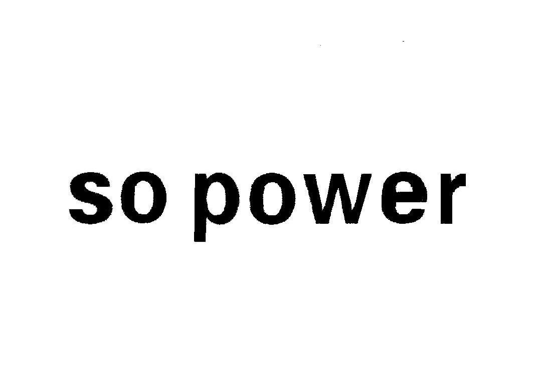 SO POWER