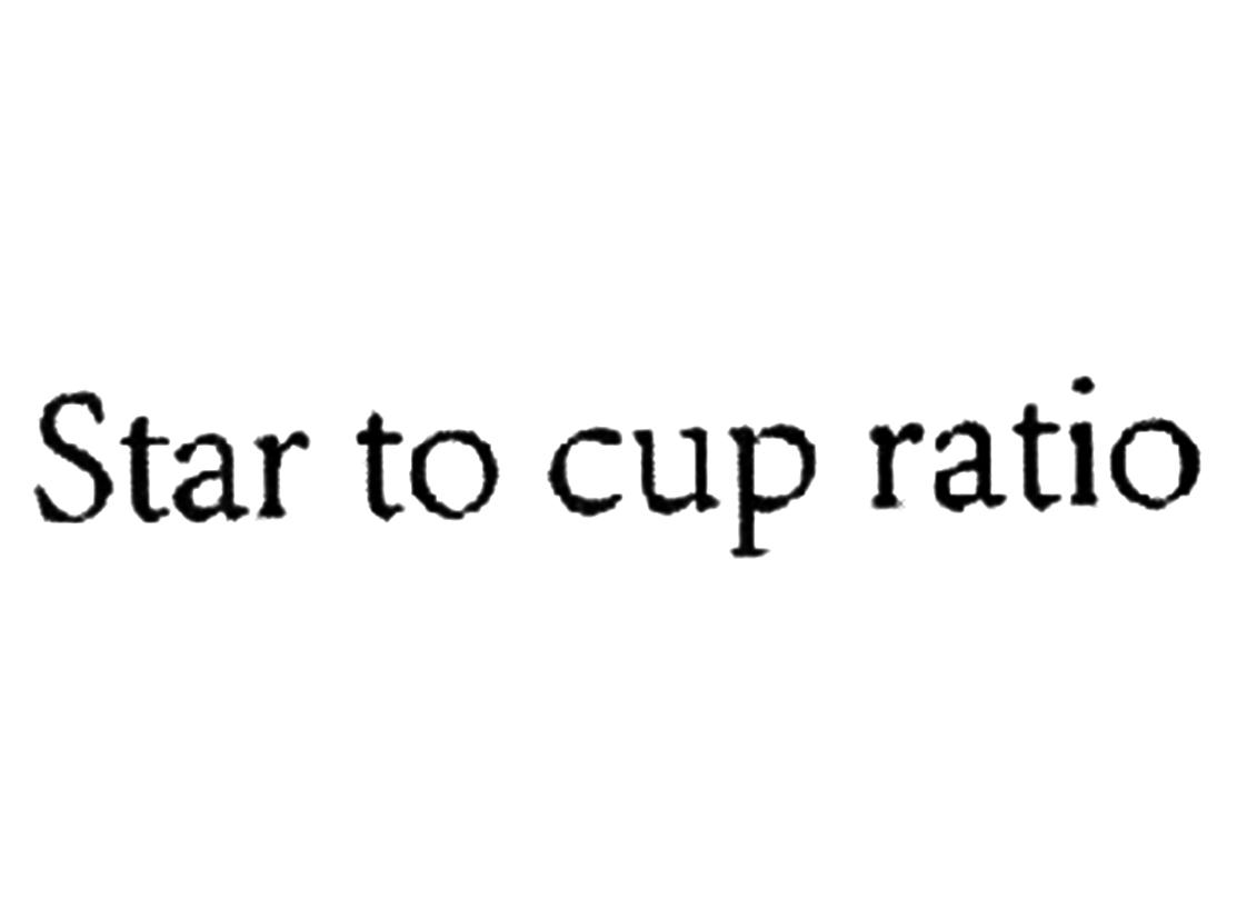 STAR TO CUP RATIO