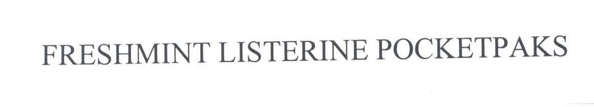 FRESHMINT LISTERINE POCKETPAKS
