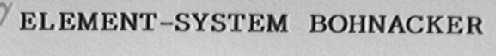 ELEMENT-SYSTEM BOHNACKER