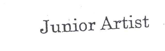 JUNIOR ARTIST