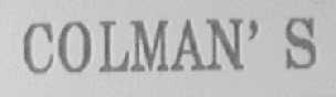 COLMAN'S