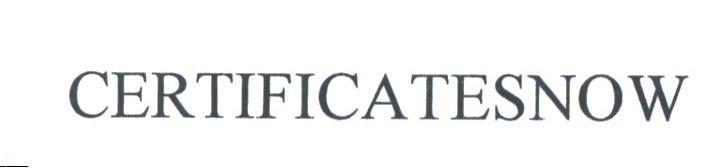 CERTIFICATESNOW