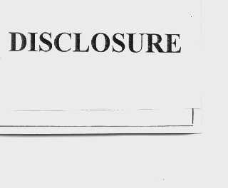 DISCLOSURE